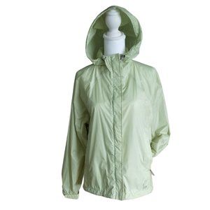 Sierra Designs light green nylon hooded wind jacket windbreaker size M